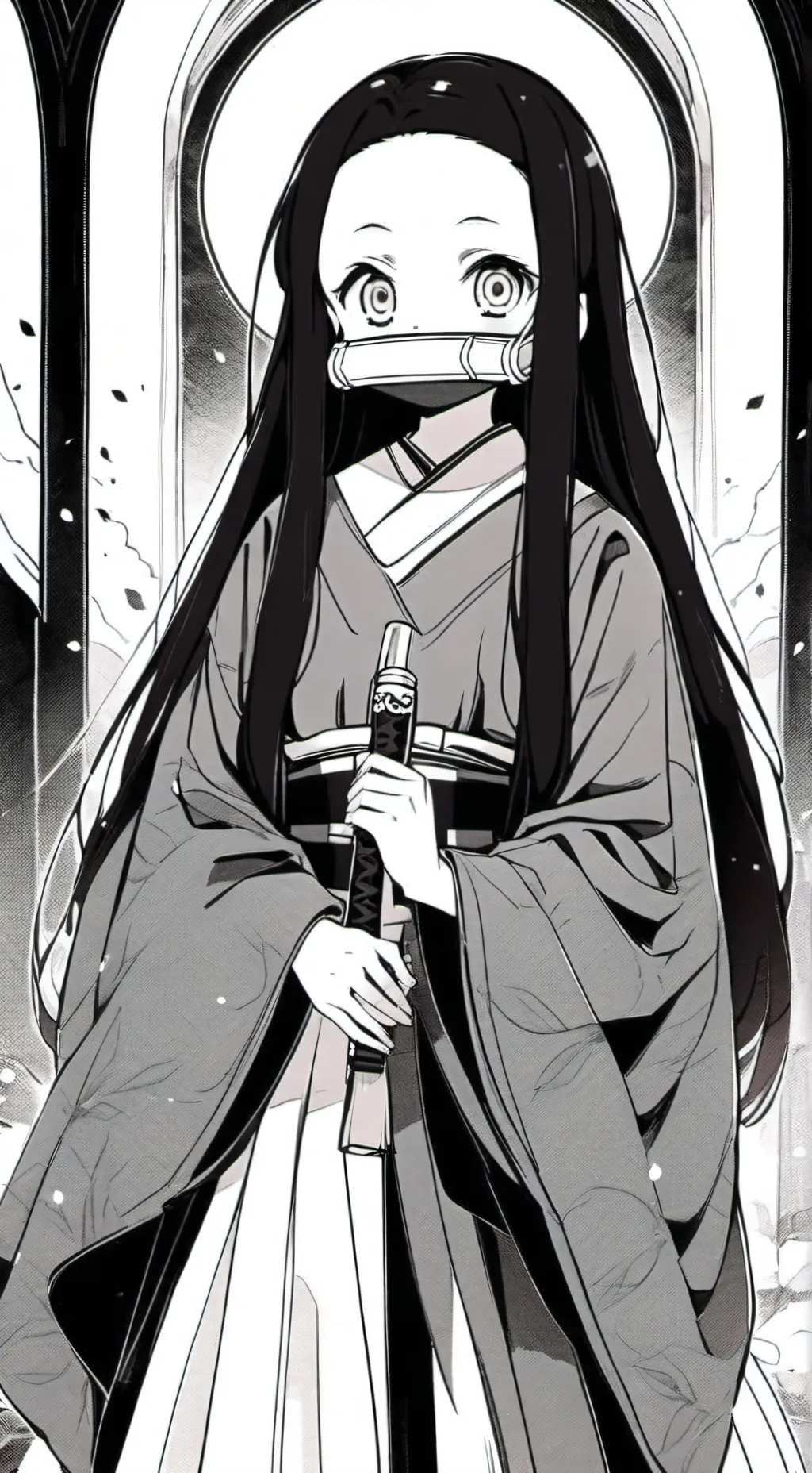 ai character: Nezuko  background