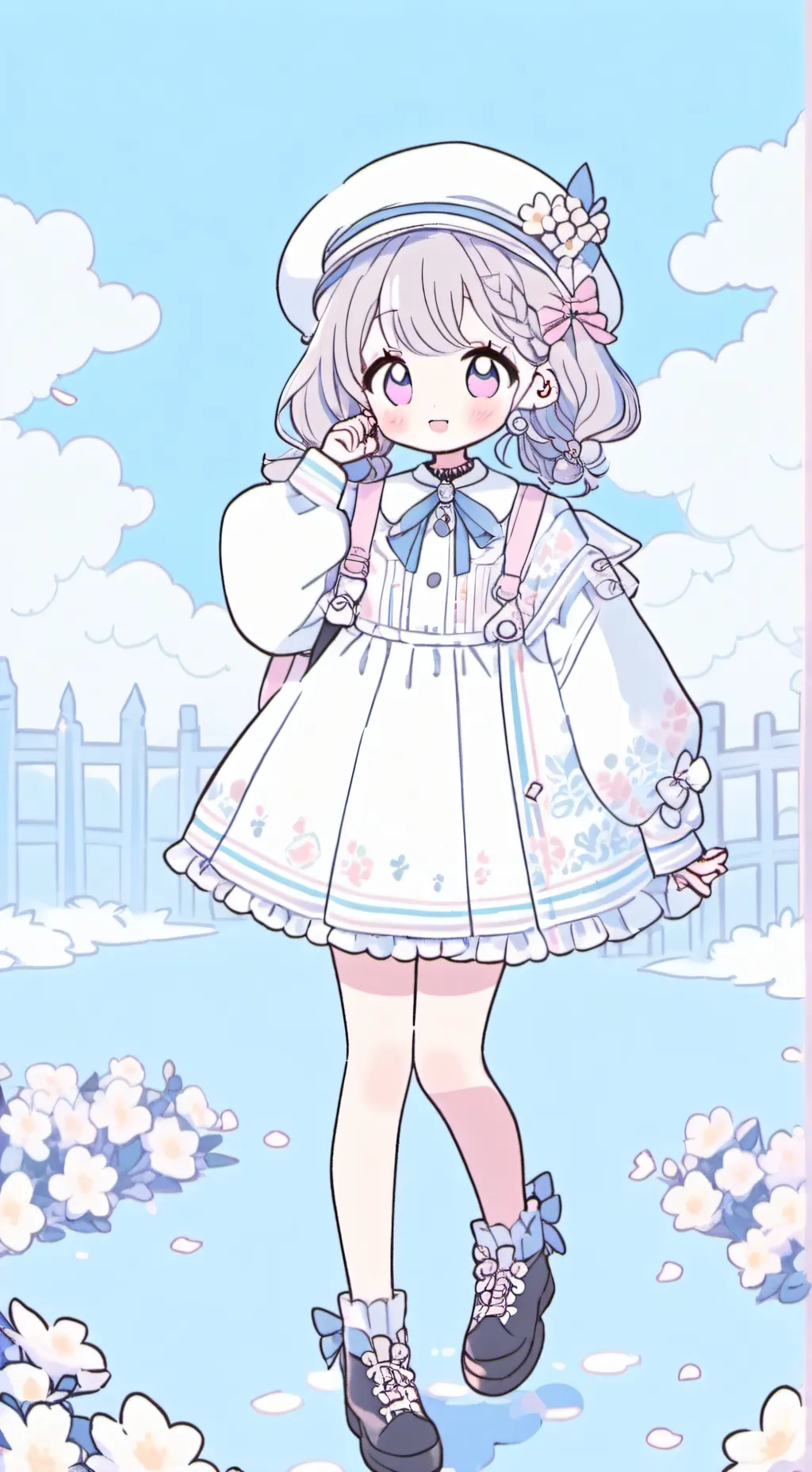 ai character: Android 1.6 donut  background