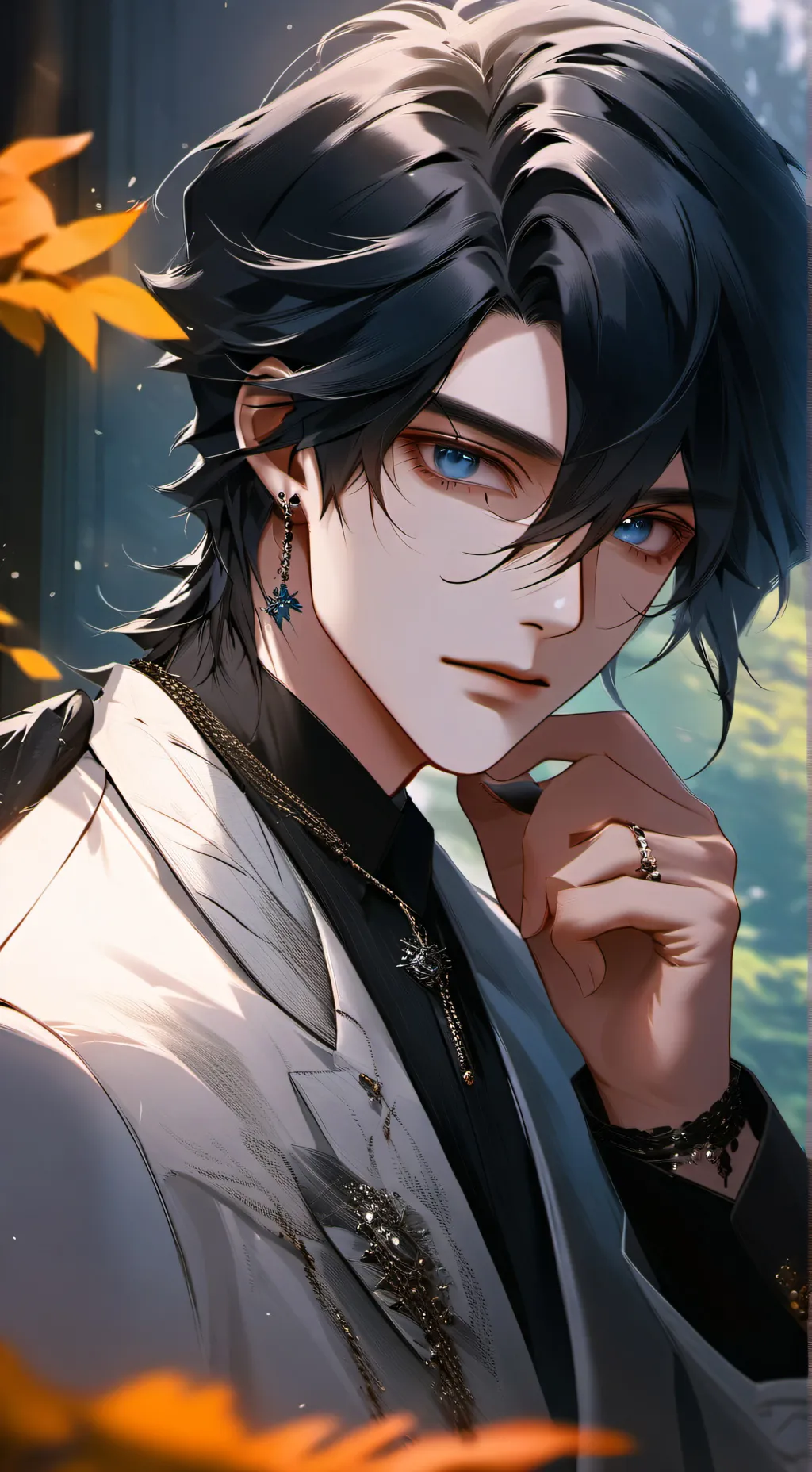 ai character: ☕︎☽Benedict☾☮︎☕︎ background