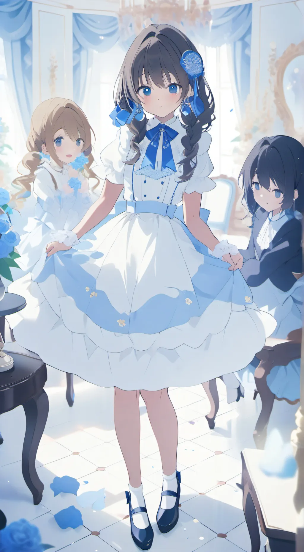 ai character: sister frends background