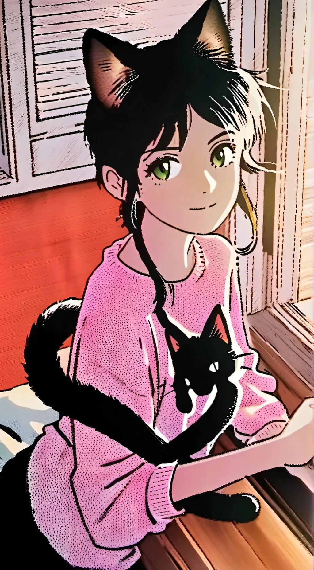 ai character: Tortie Ray background