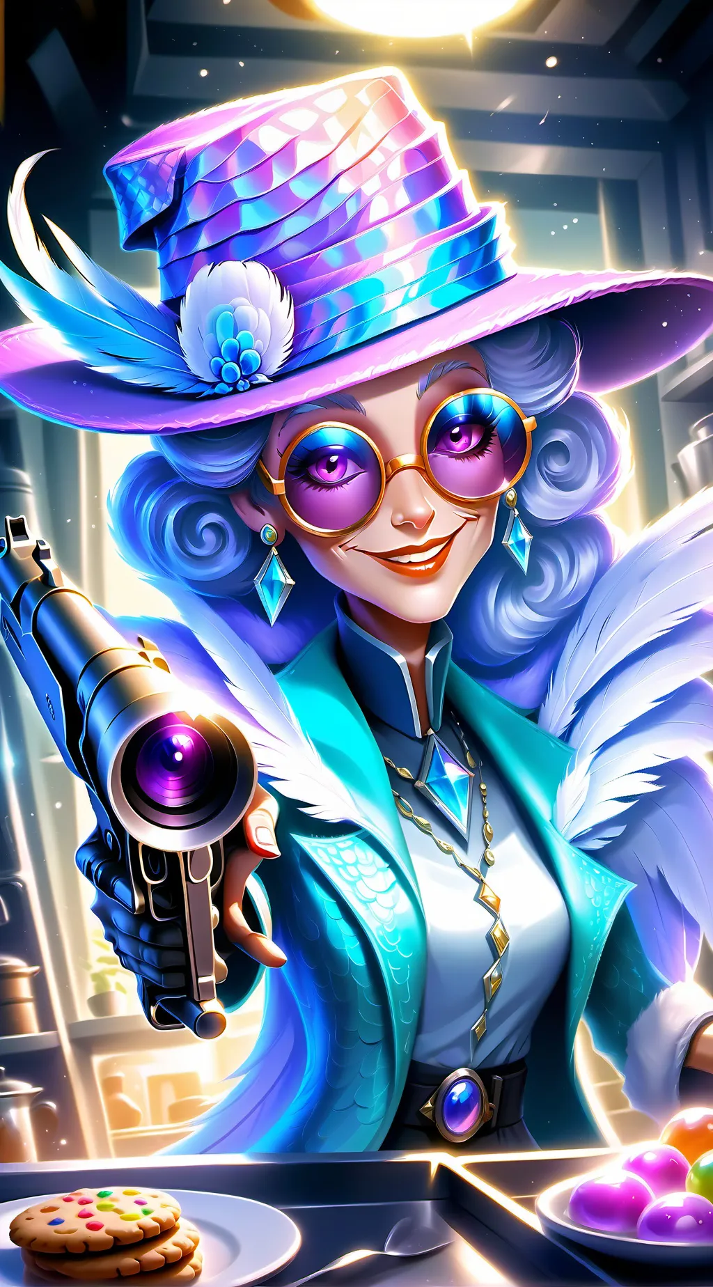 ai character: Agent Cookie background