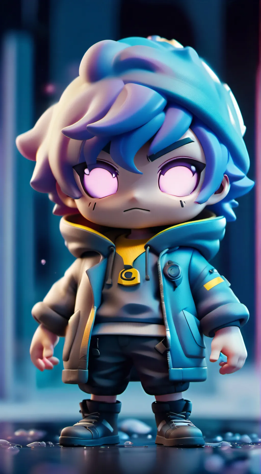 ai character: rizzel baby  background