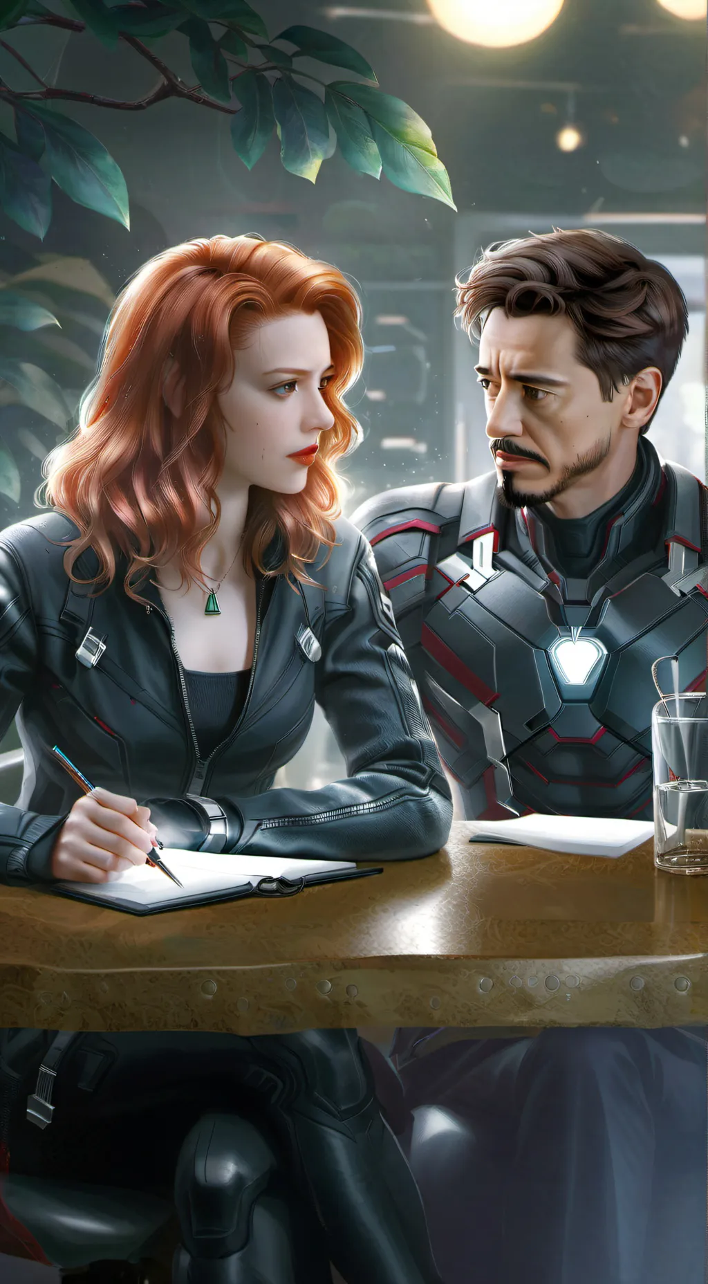 ai character: Avengers background