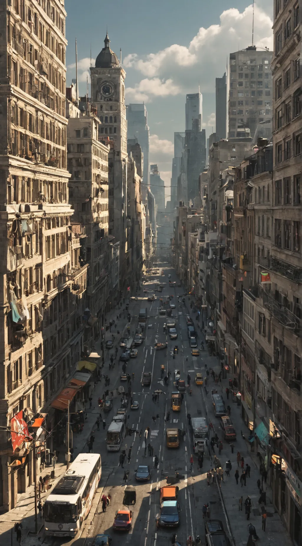 ai character: ai city background