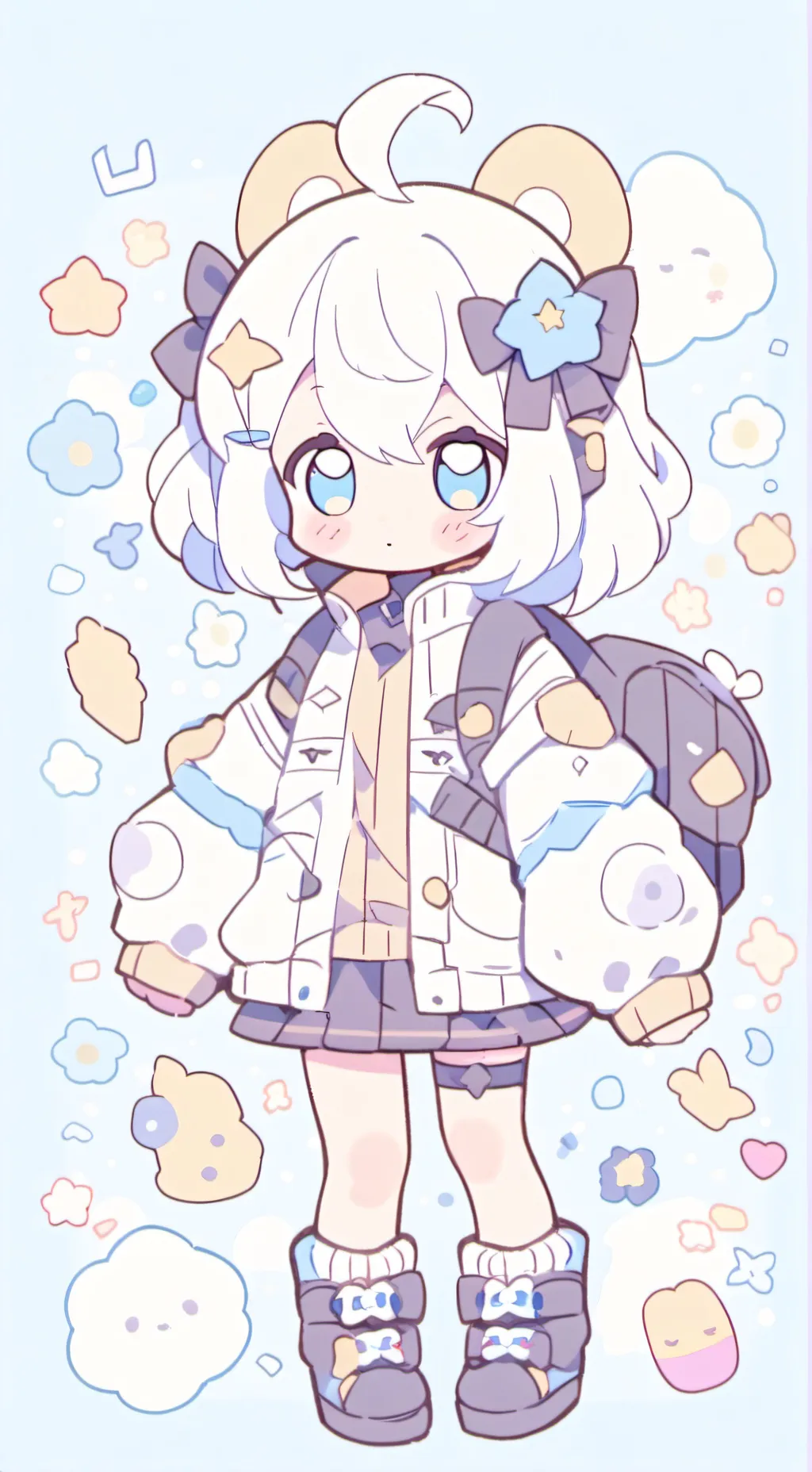 ai character: meme background