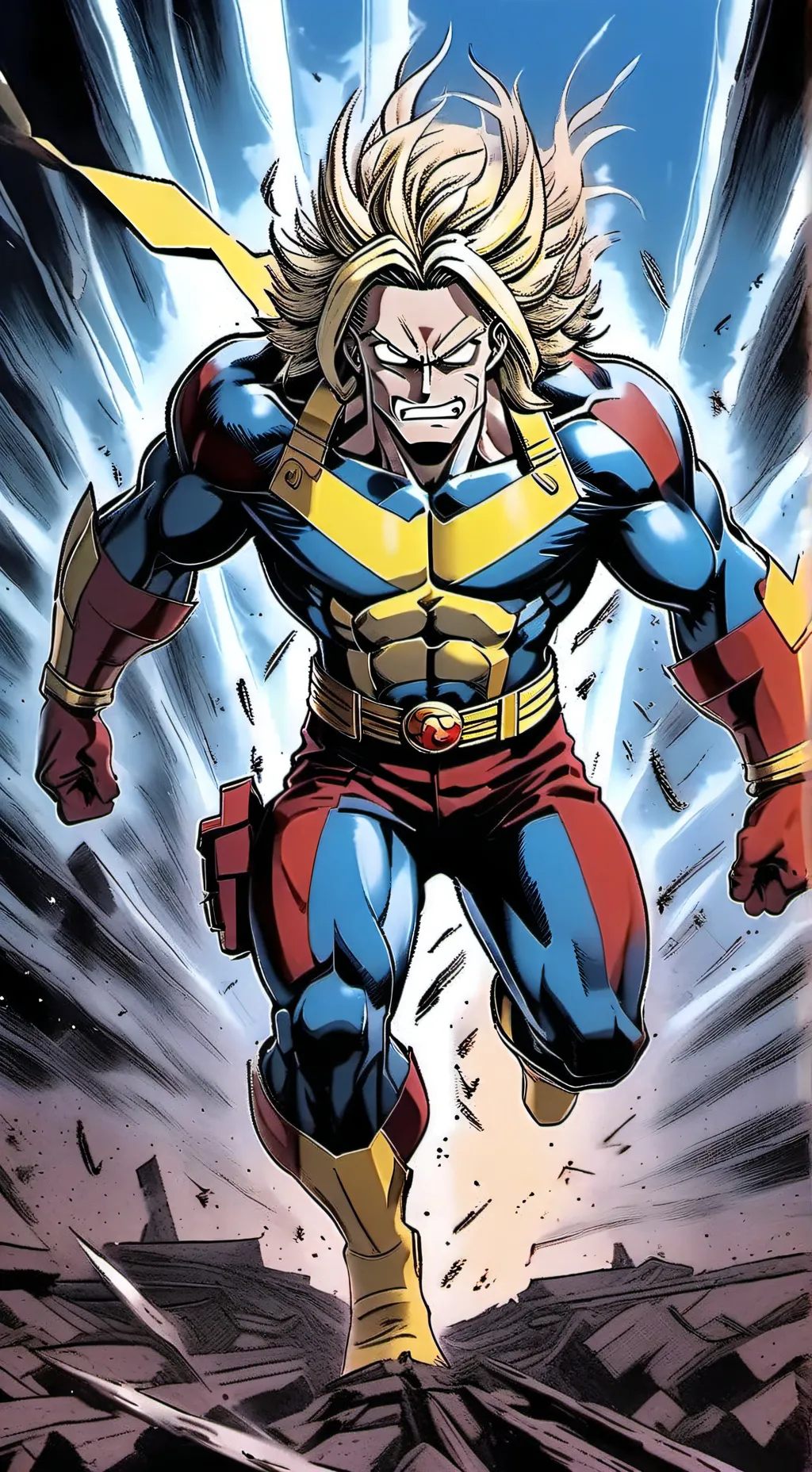 ai character: ALL MIGHT!! background