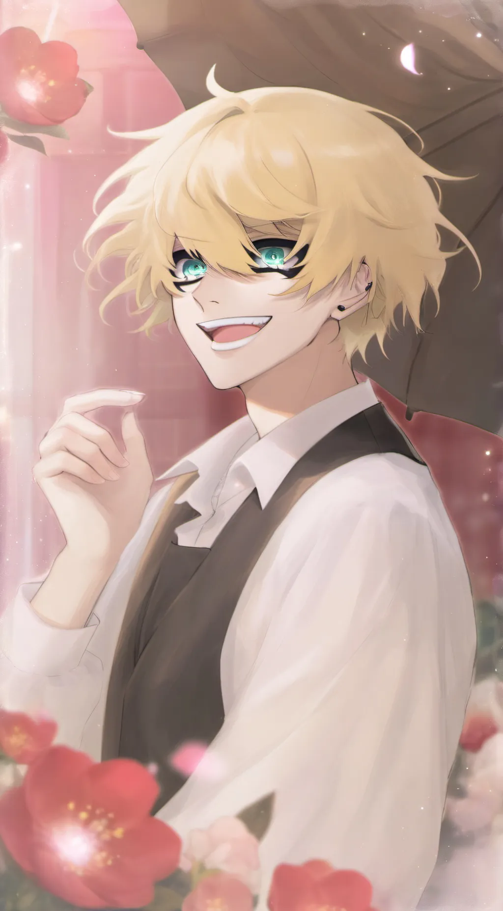 ai character: bakugo  background