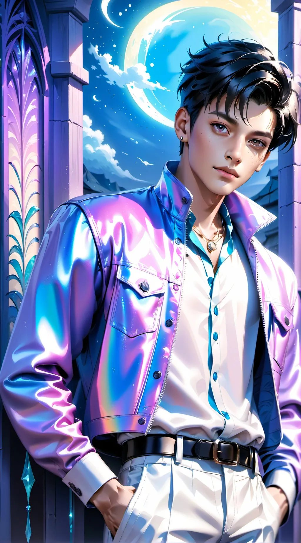 ai character: mhalikeslucas+levi background