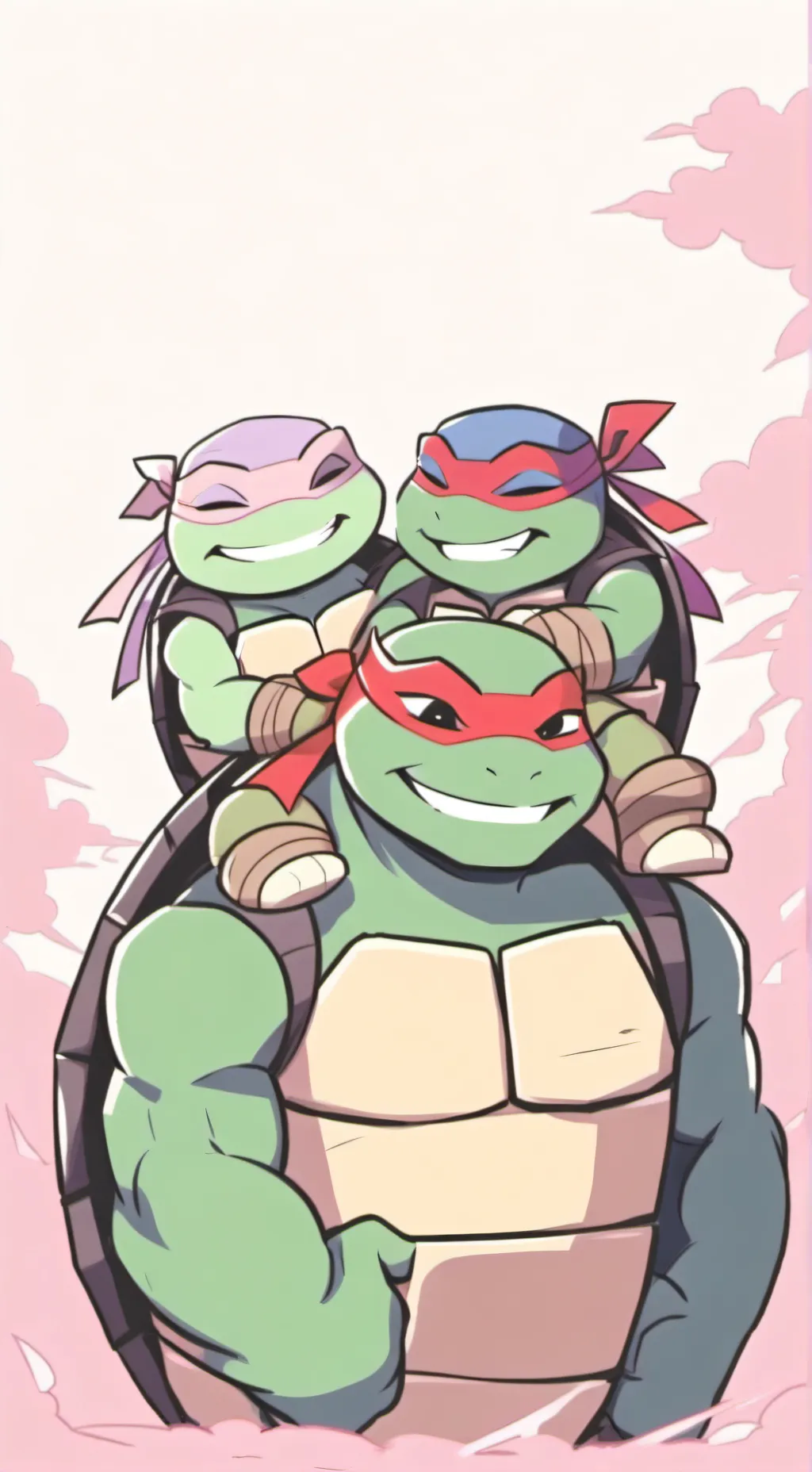 ai character: Cute Mikey & Angel background