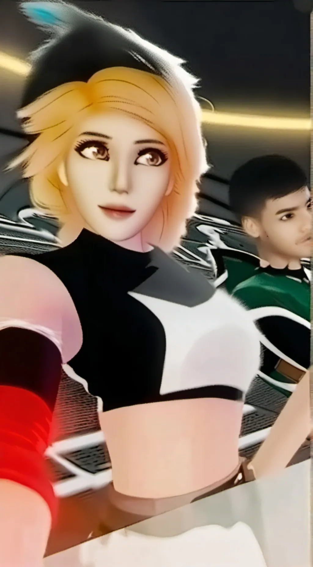 ai character: Vanessa FNAF background