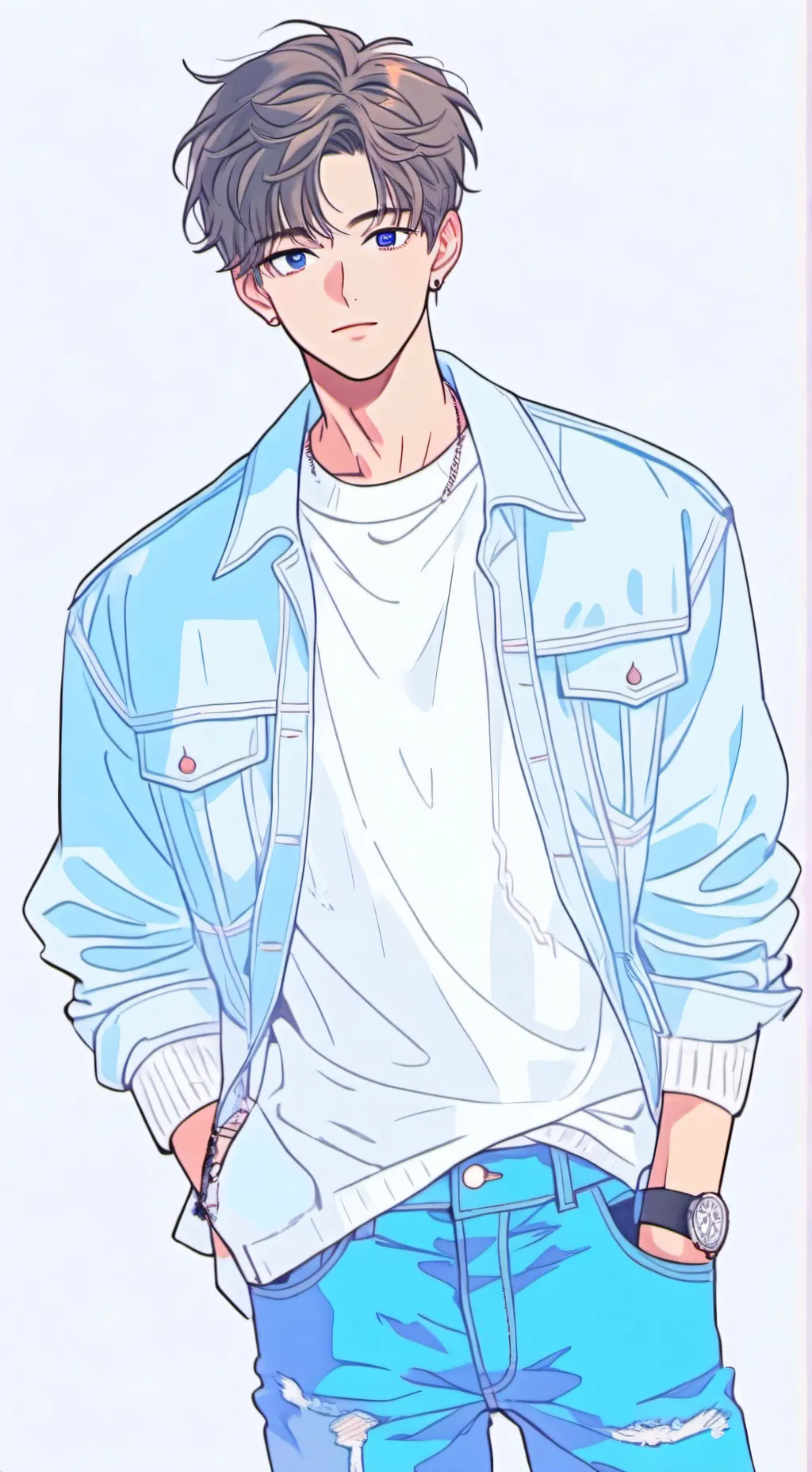 ai character: Aura background