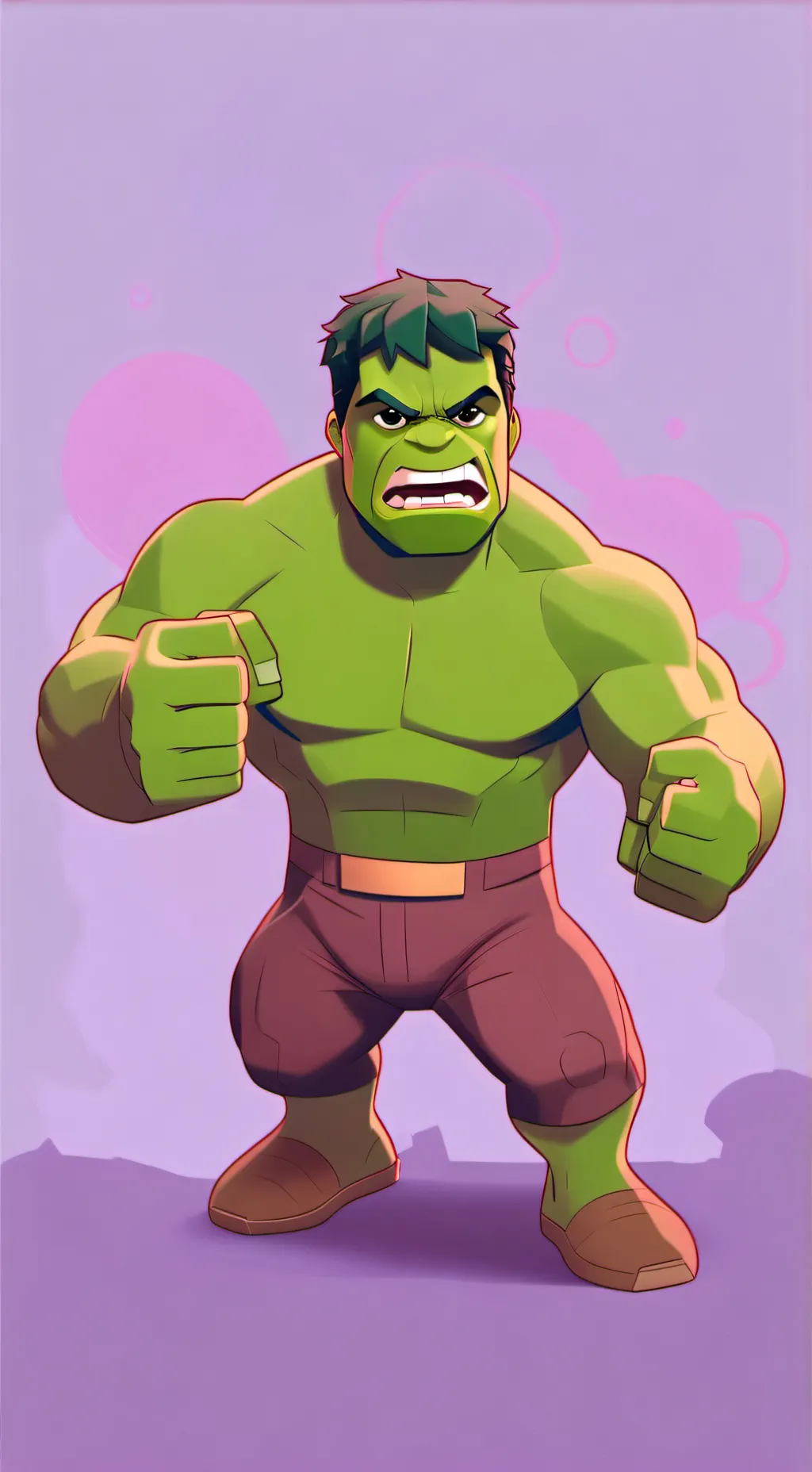 ai character: THE HULK background