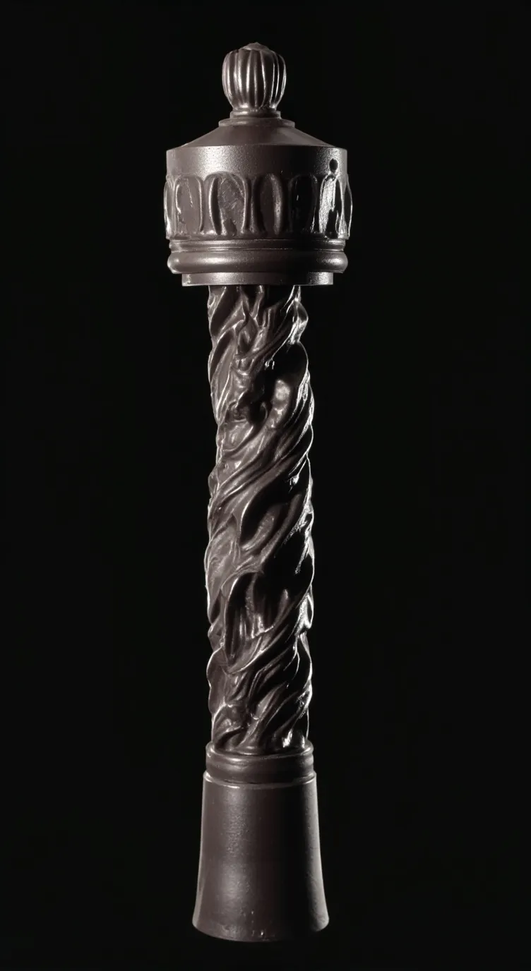 ai character: metal pole background