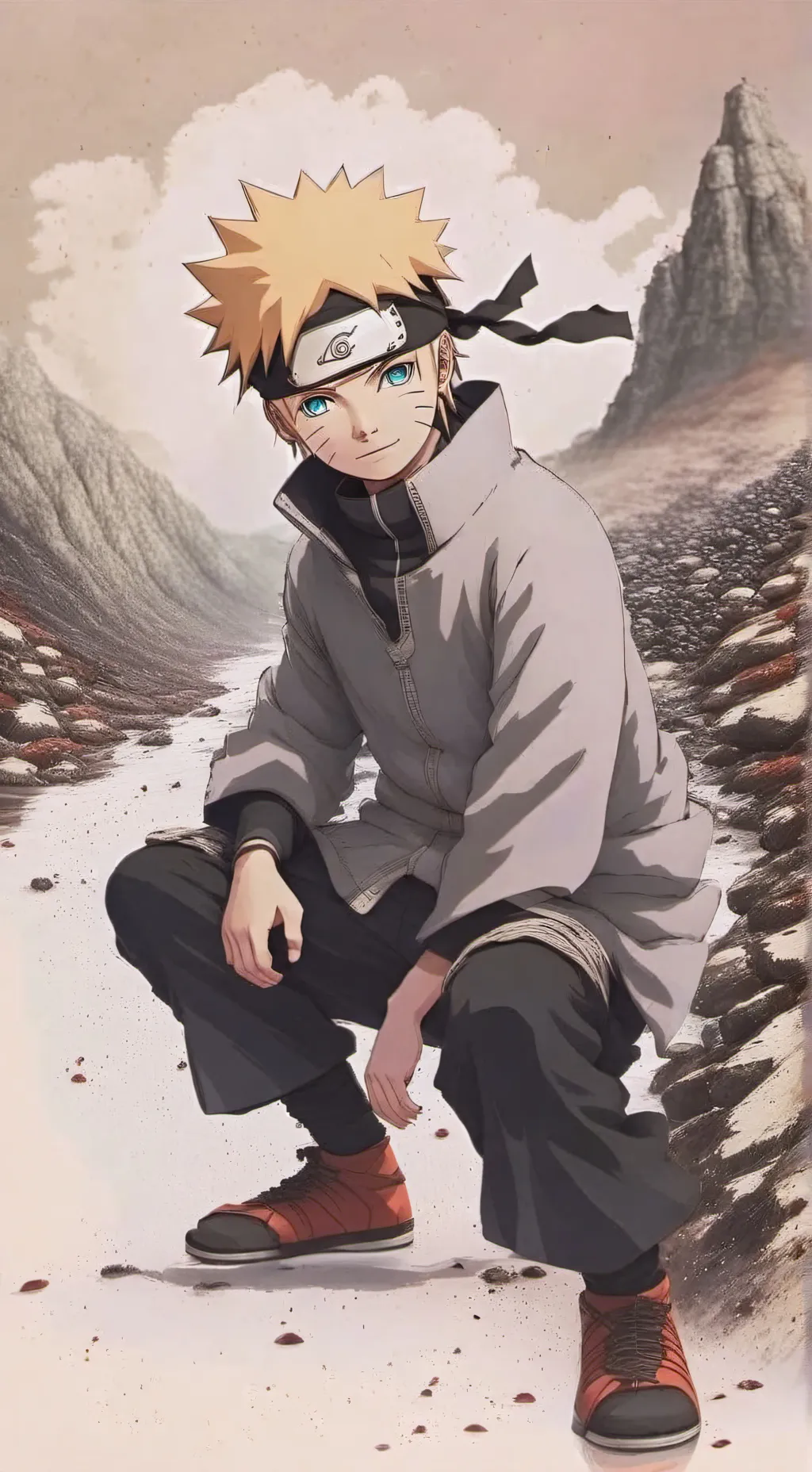 ai character: blue lock em Narut background