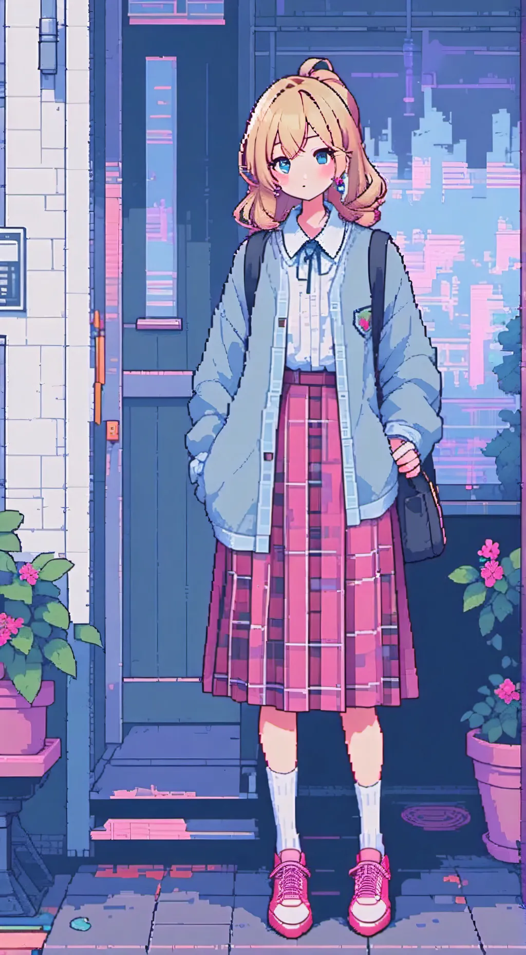 ai character: Maddie  background