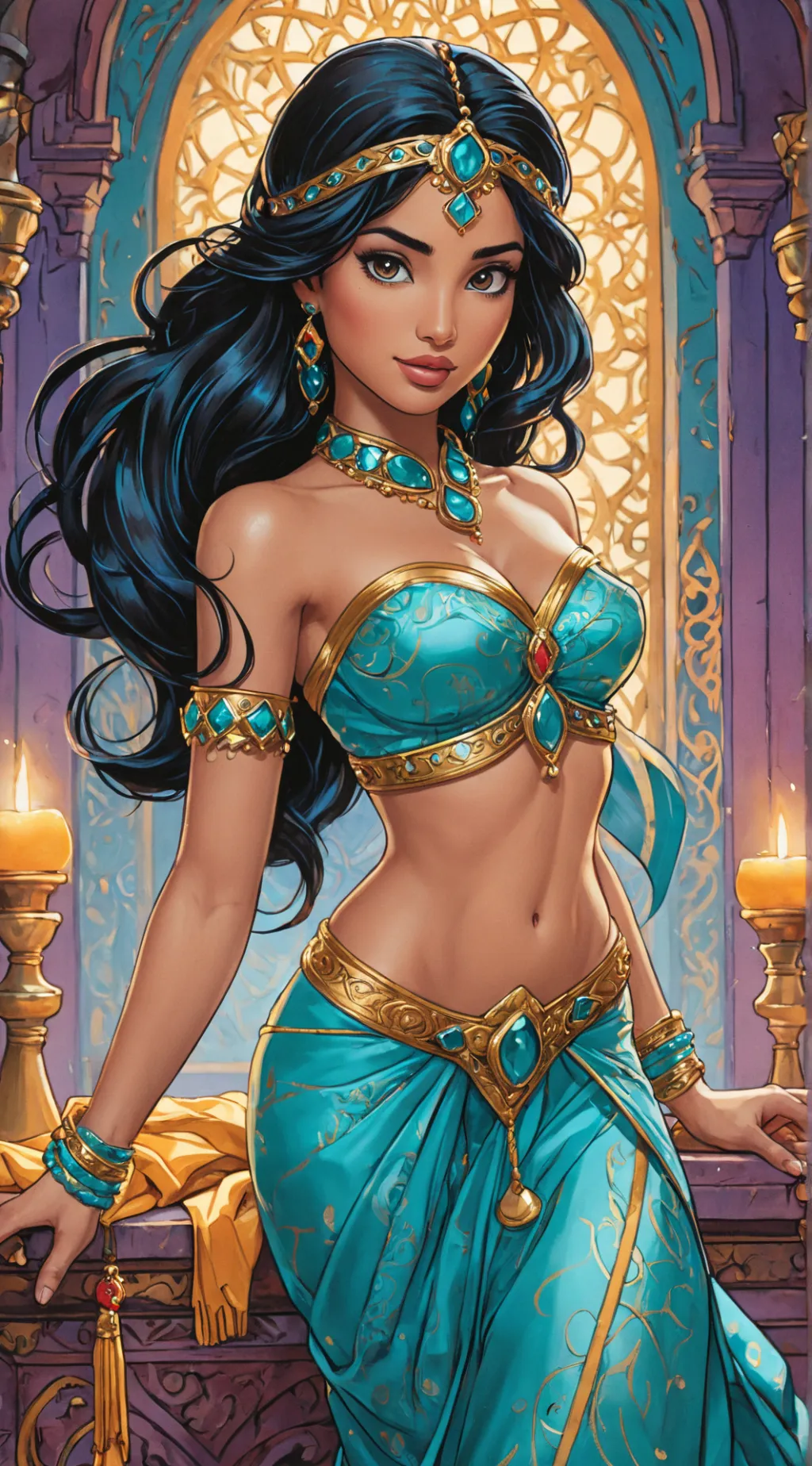 ai character: Princess Jasmine background