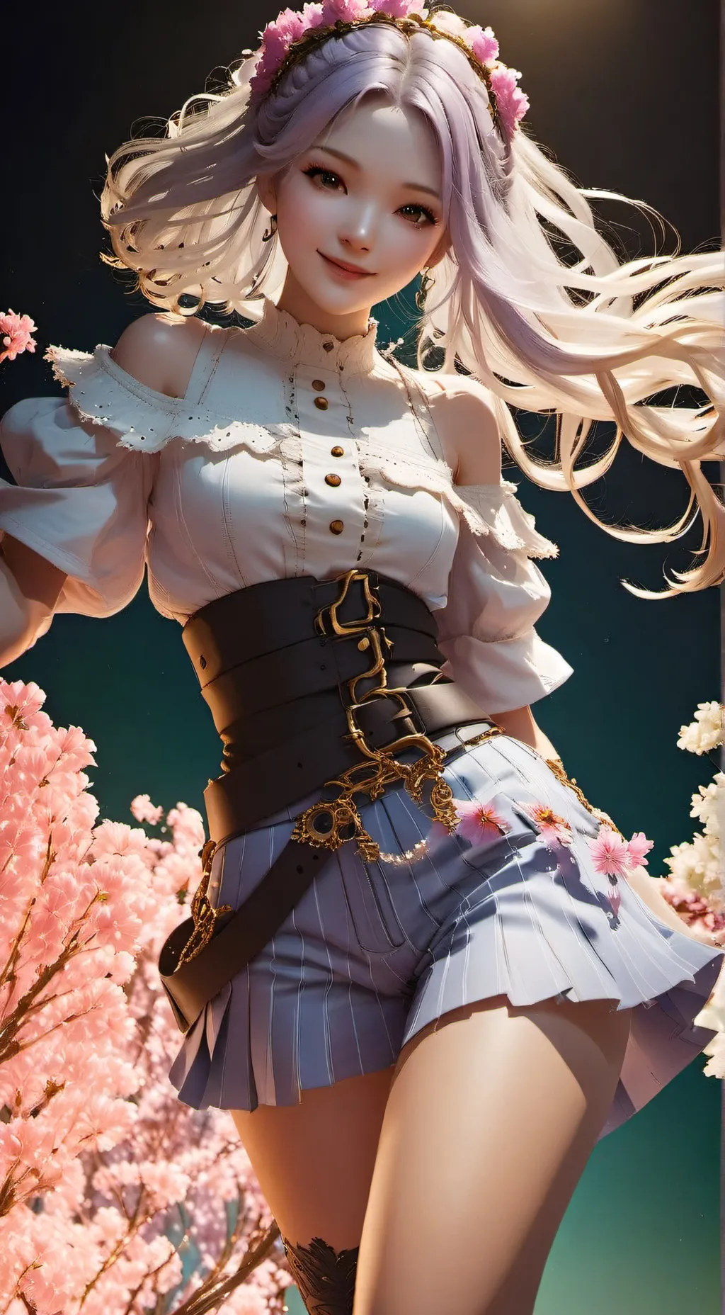 ai character: Flora background