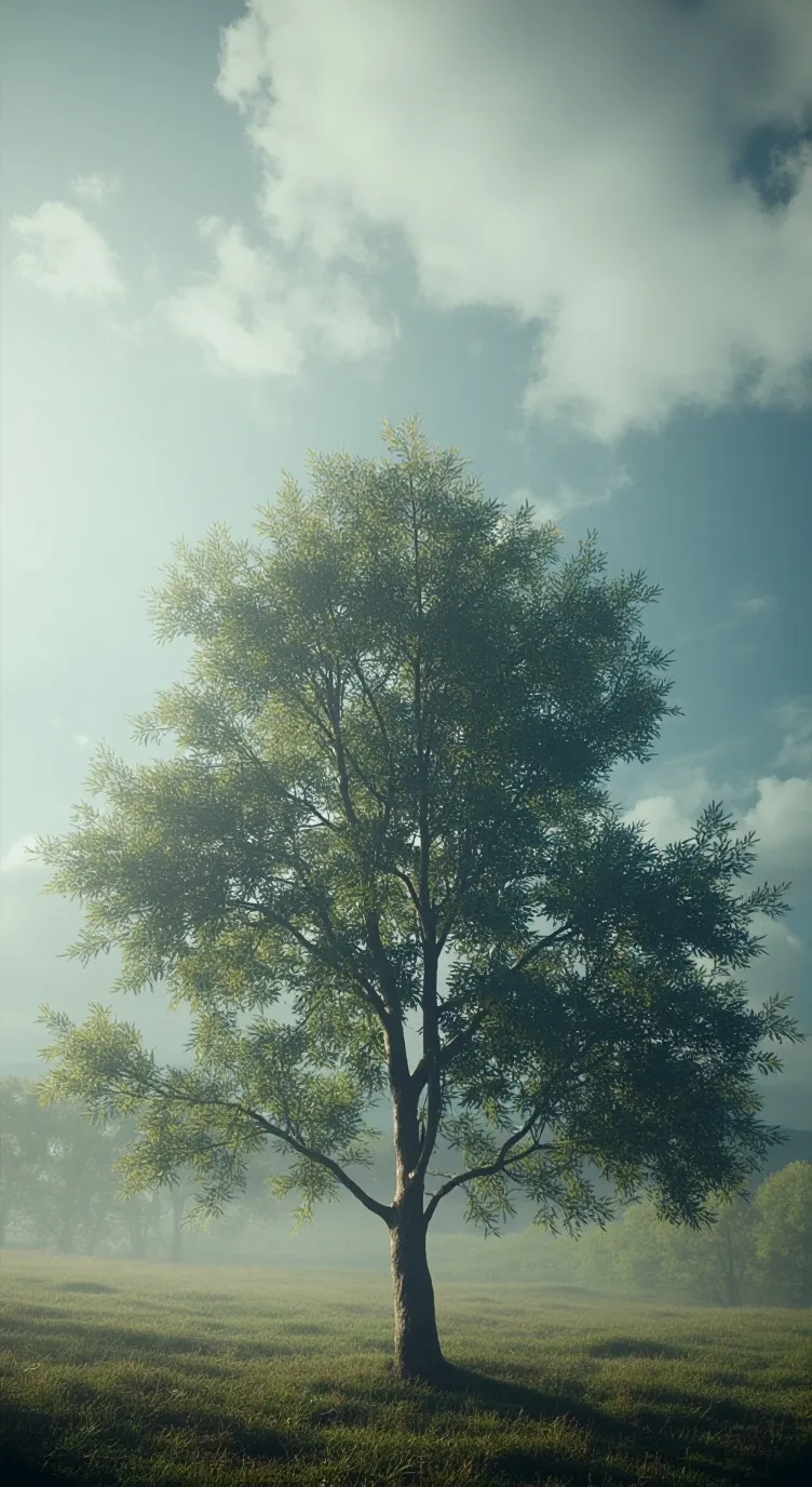 ai character: Tree background