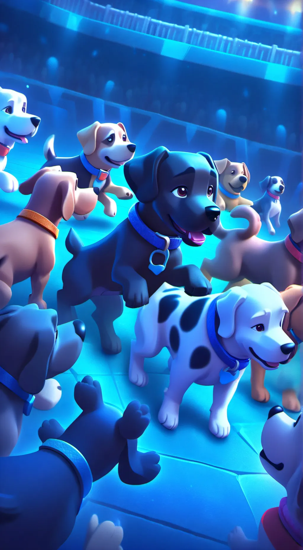 ai character: Dogs background