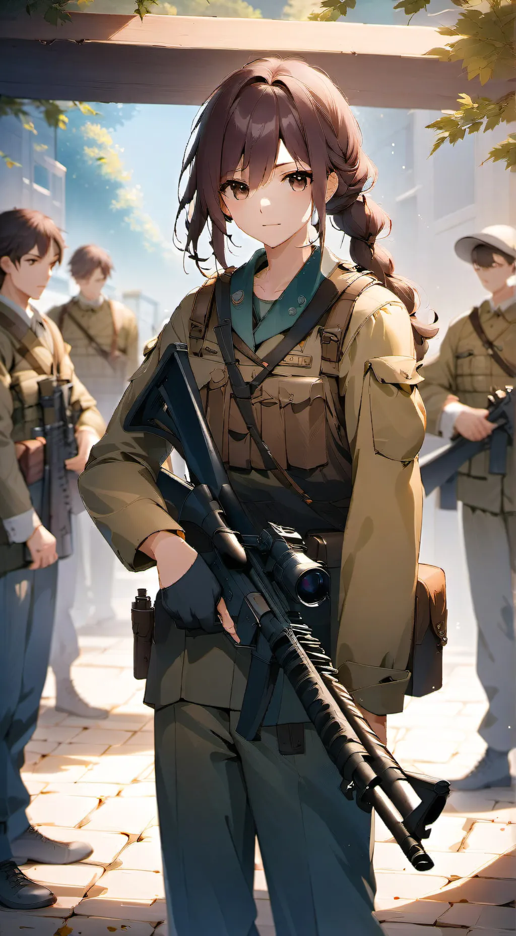ai character: Holly & Teddy  background