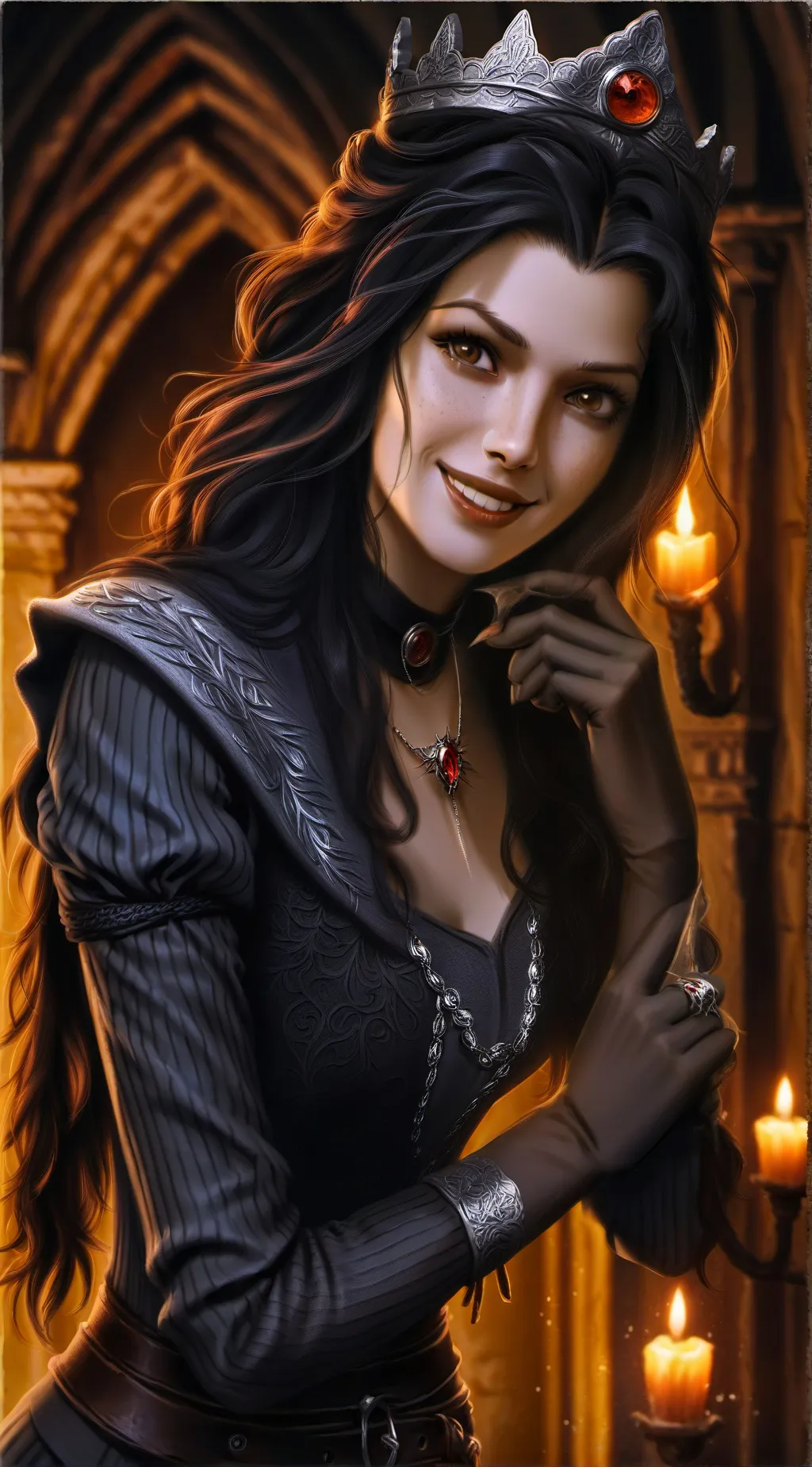 ai character: Lucy Morrigan  background