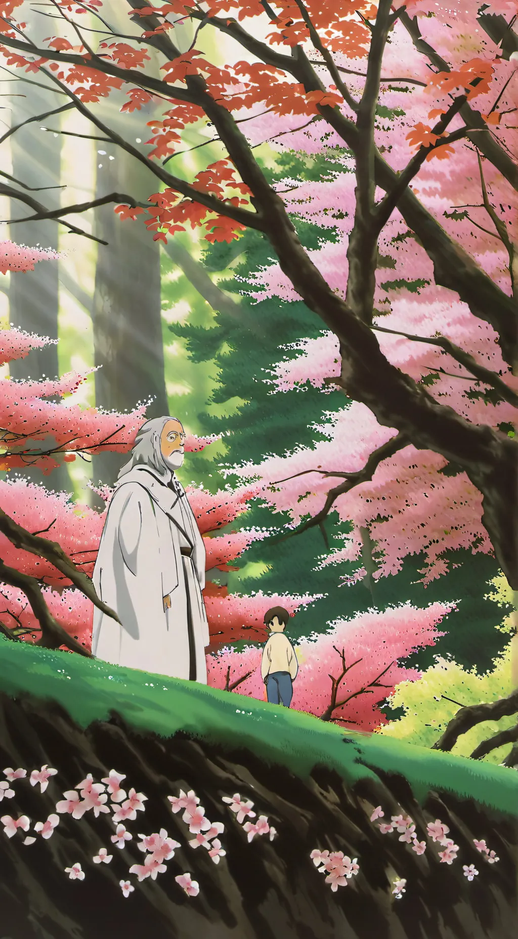 ai character: Enchanted forest  background