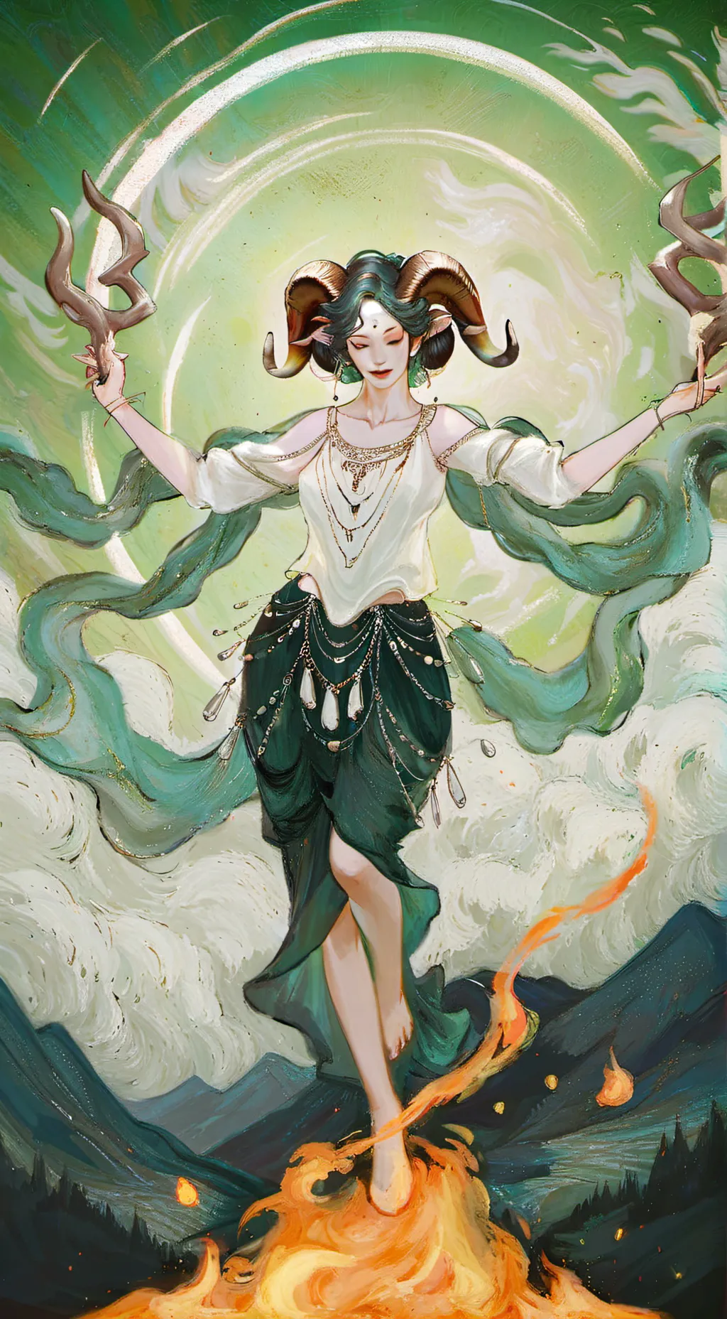 ai character: Aries background