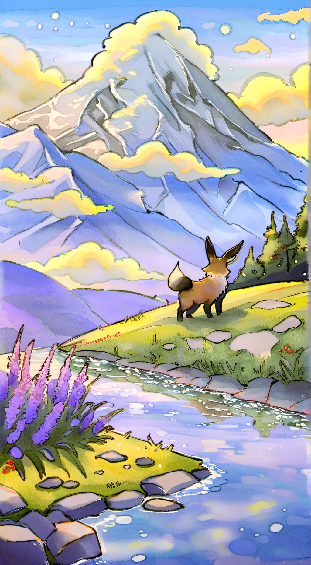 ai character: Eeveelutions background