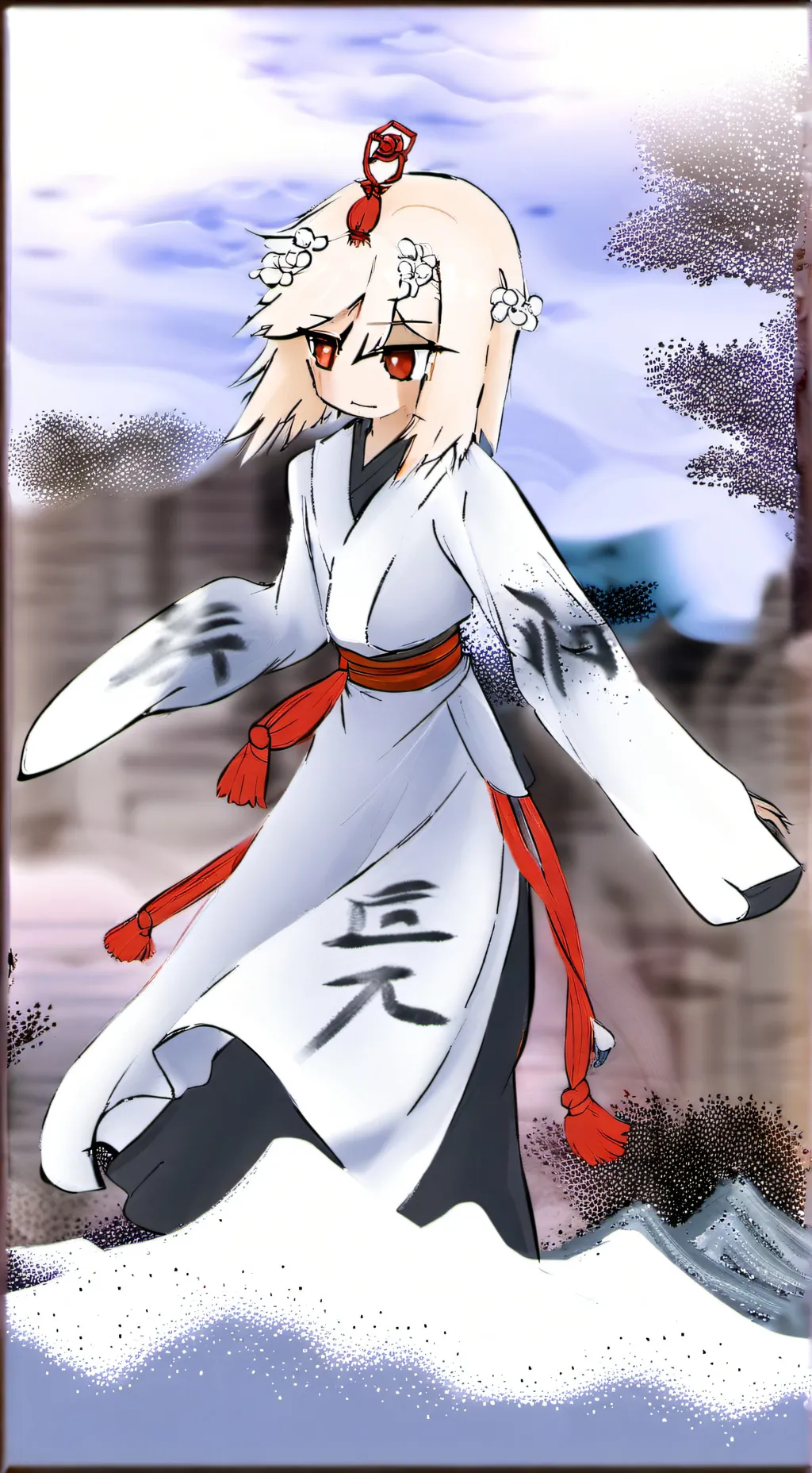ai character: 白龙 background