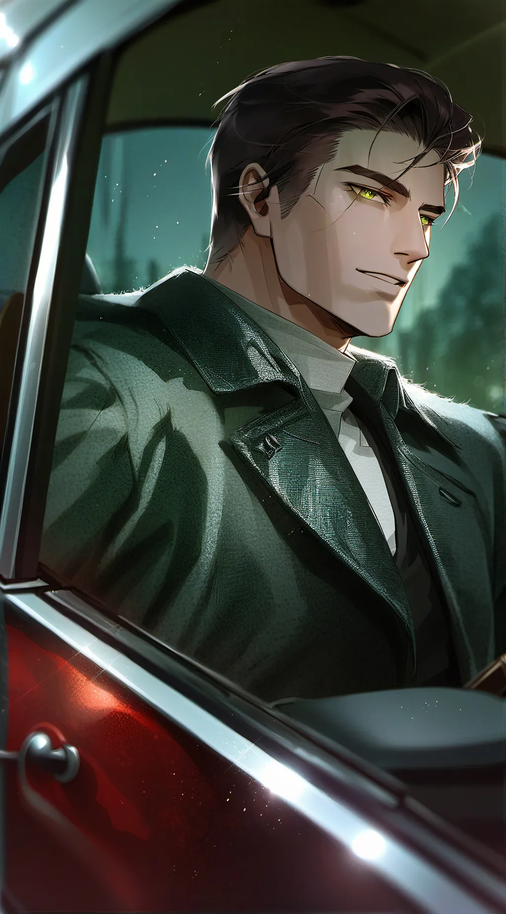 ai character: Creepy man background