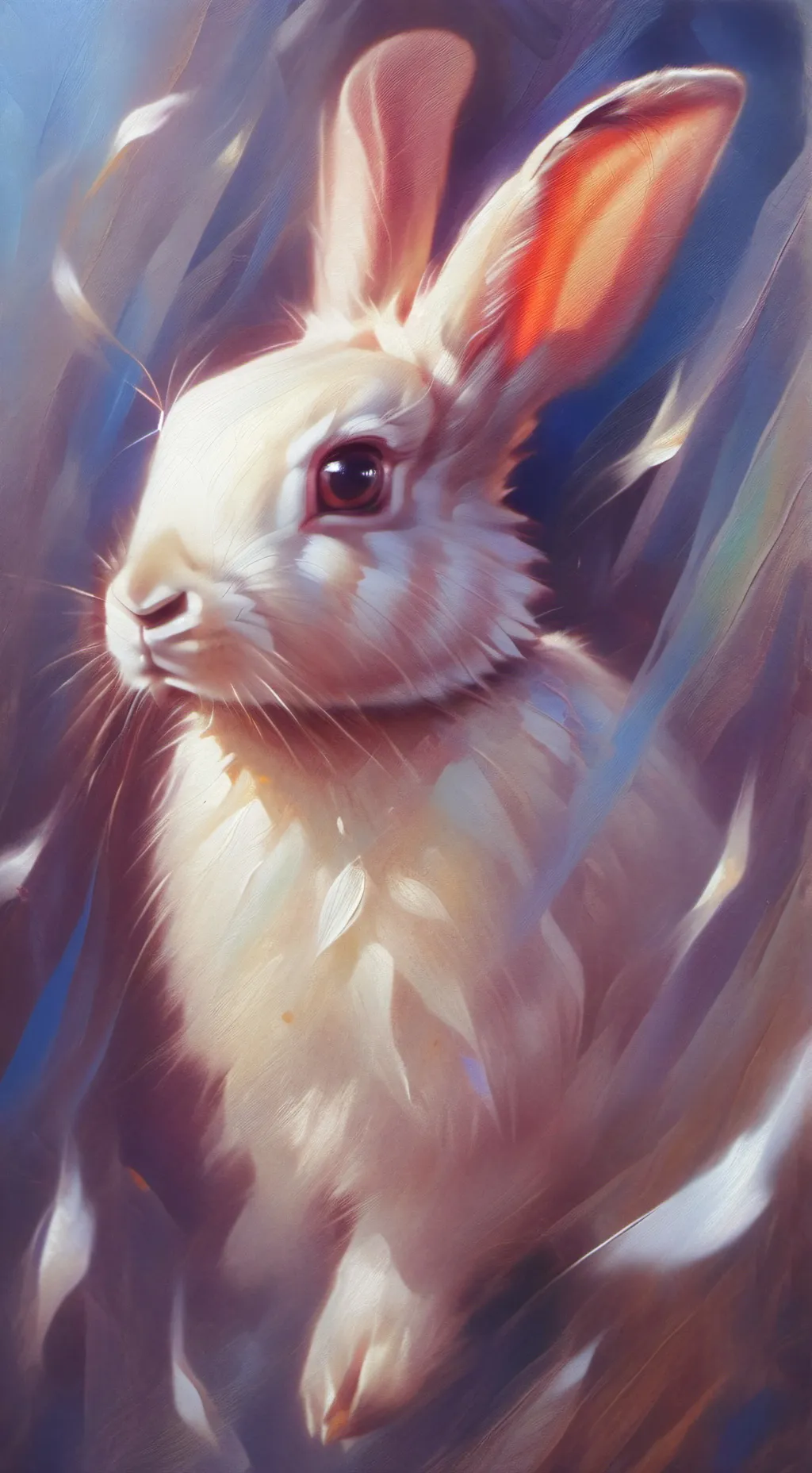 ai character: Ghost Bunny background