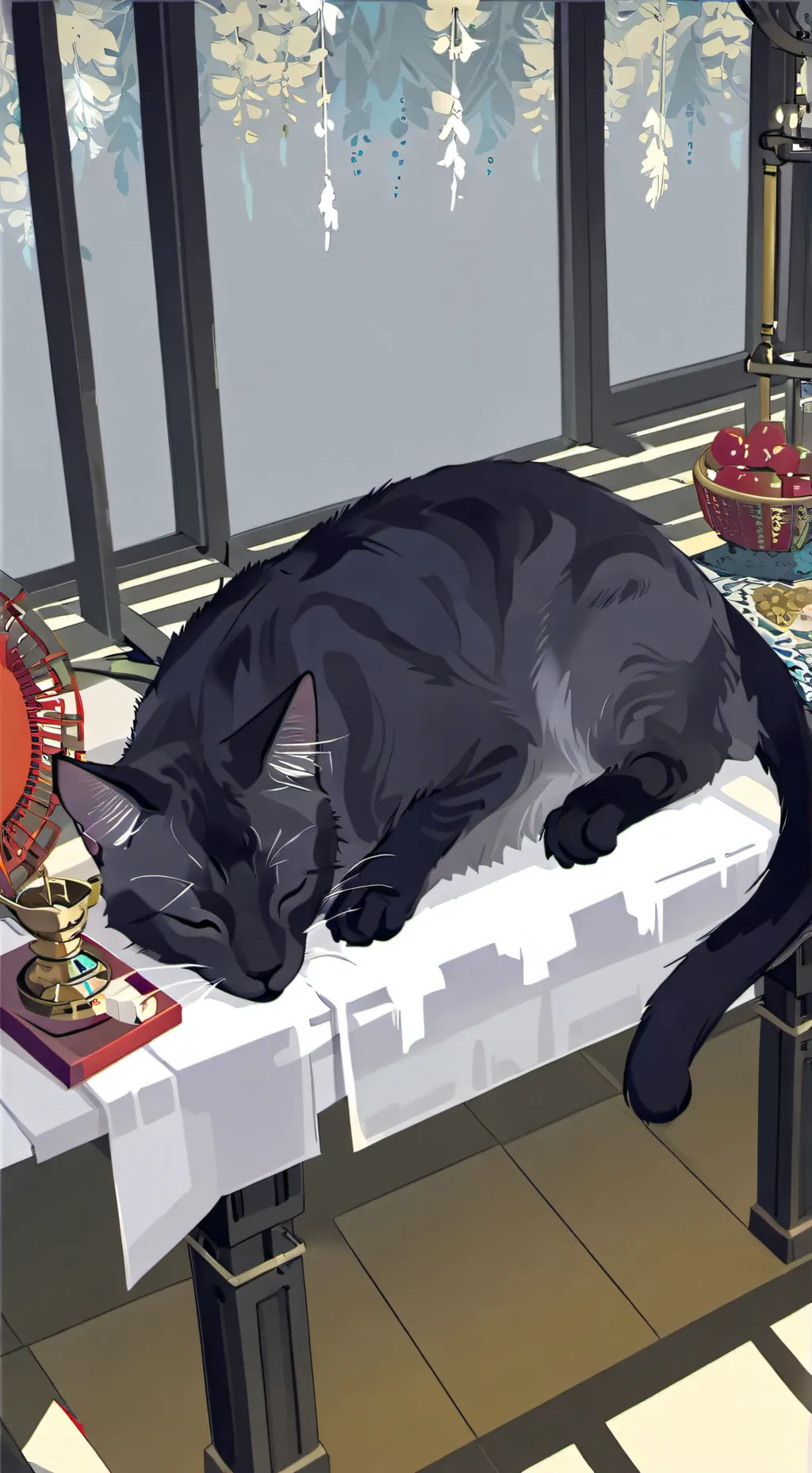ai character: Cat background