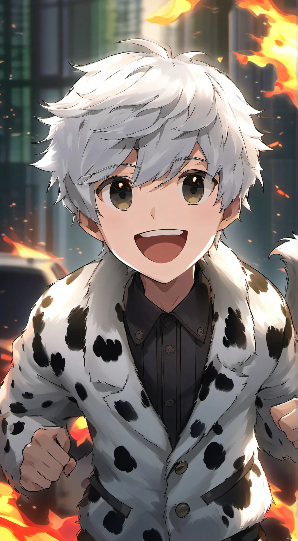 ai character: Spot the Dalmatian Furry background