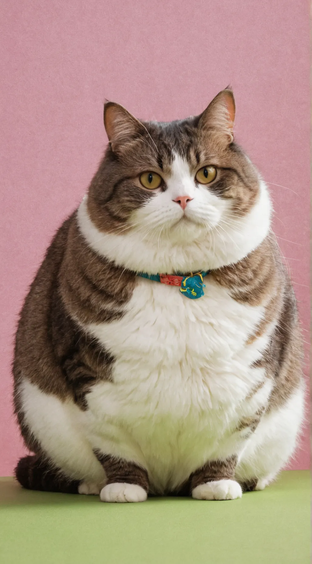 ai character: fat cat background