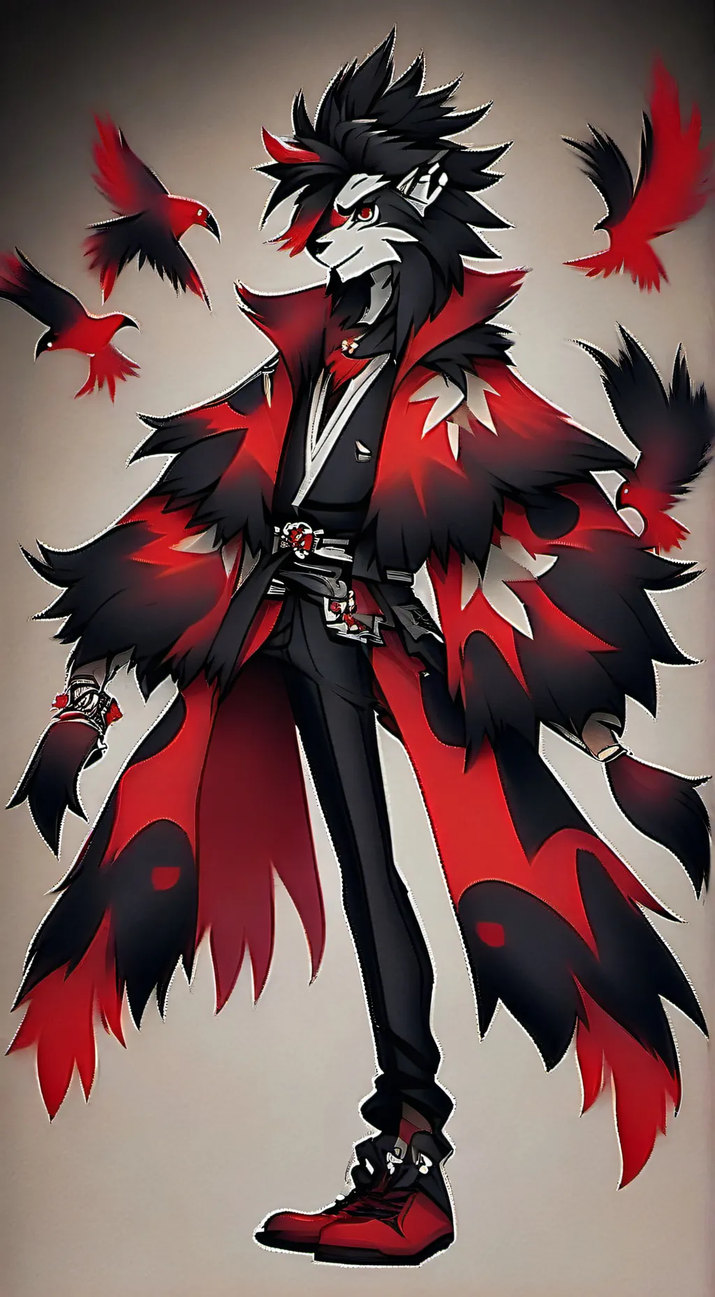 ai character: loo a background