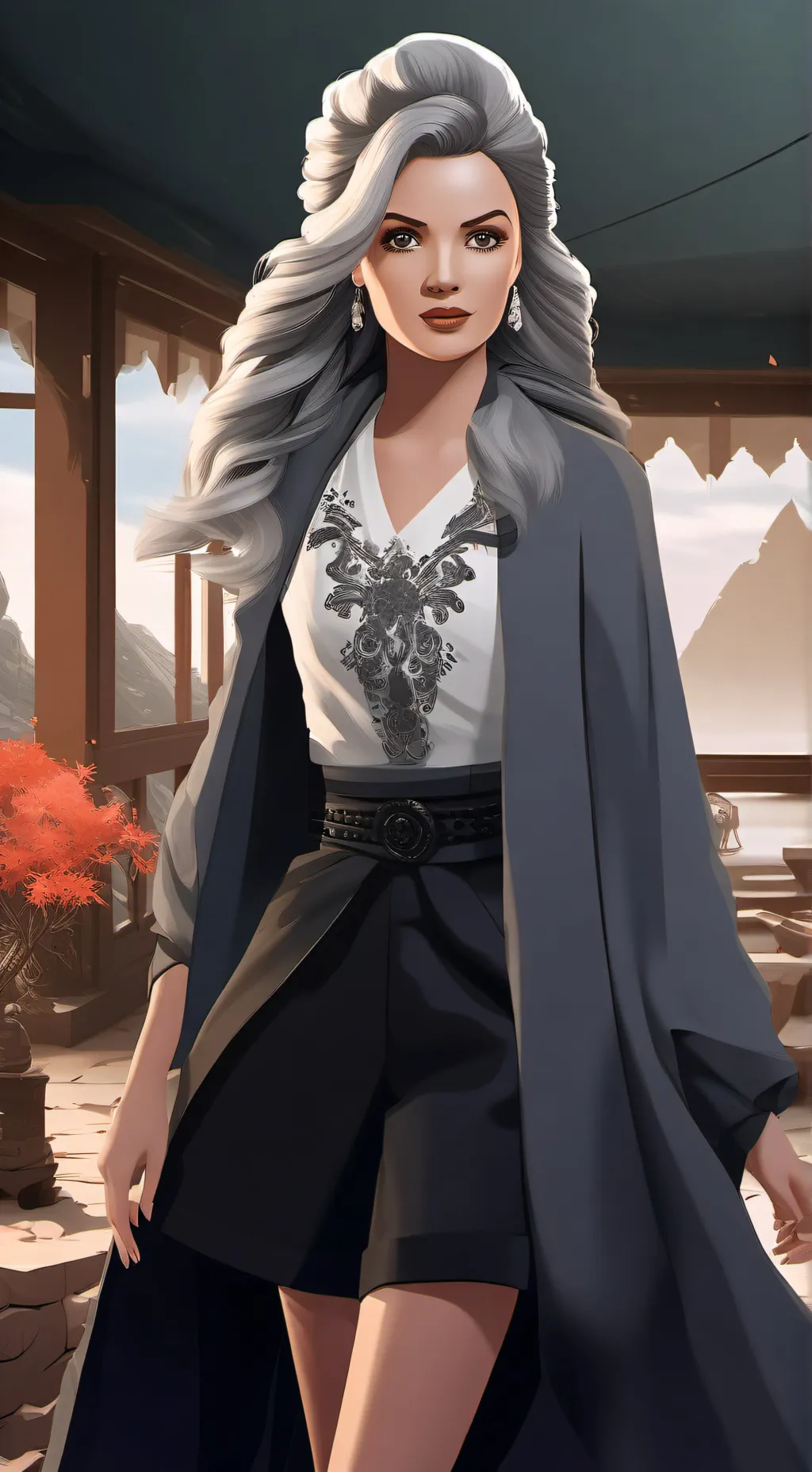 ai character: Girl memw background