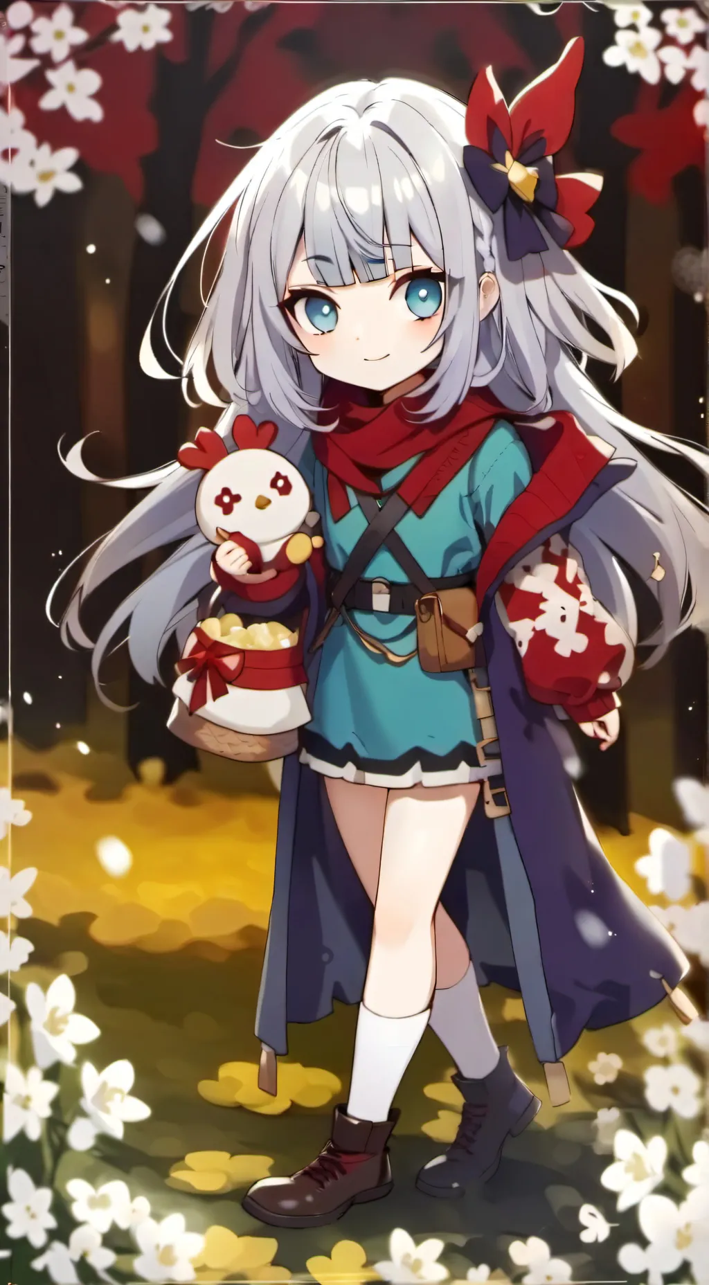 ai character: silver and sonic background