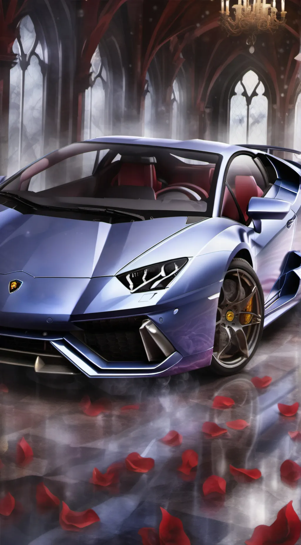 ai character: Lamborghini  background