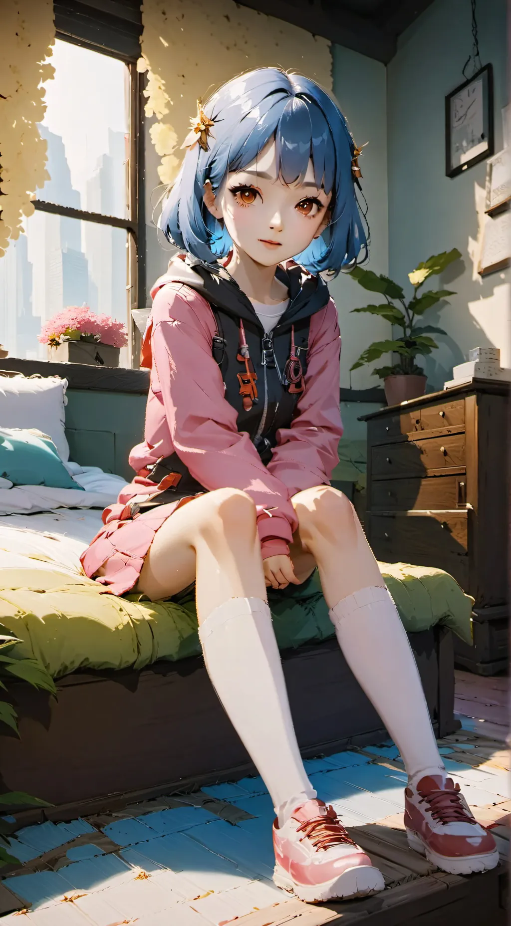 ai character: grace background