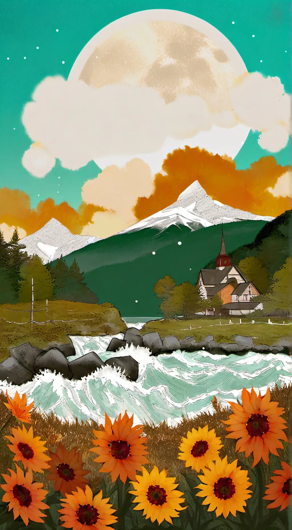 ai character: campamento  background