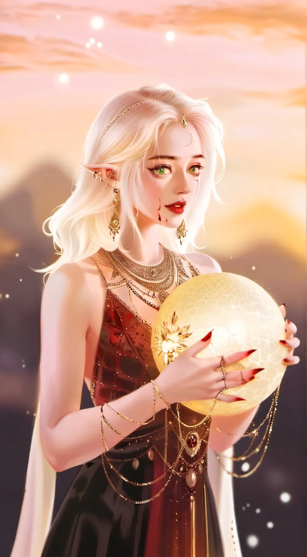 ai character: Anina Bathorey  background