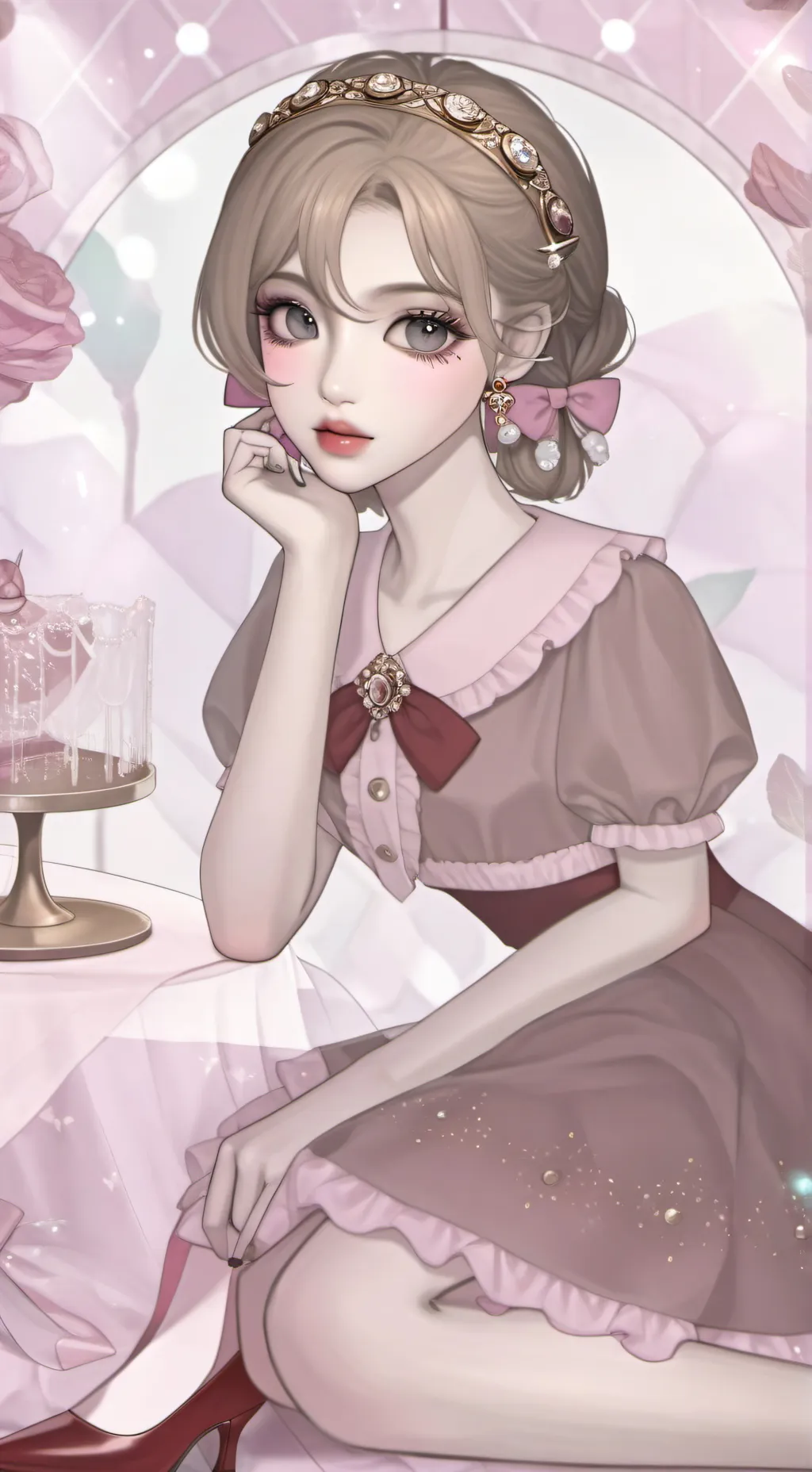 ai character: Gracey vilo background
