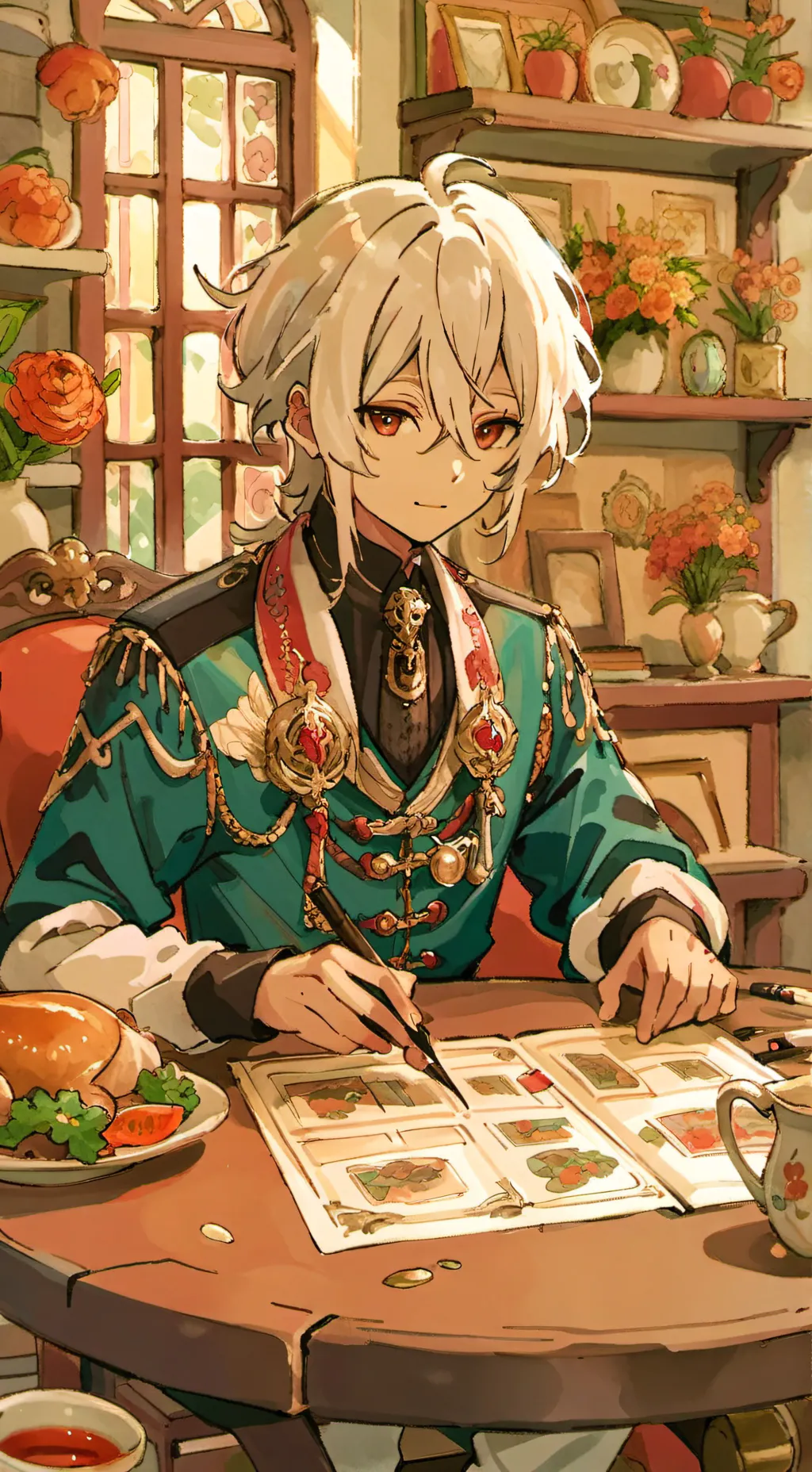 ai character: leo background
