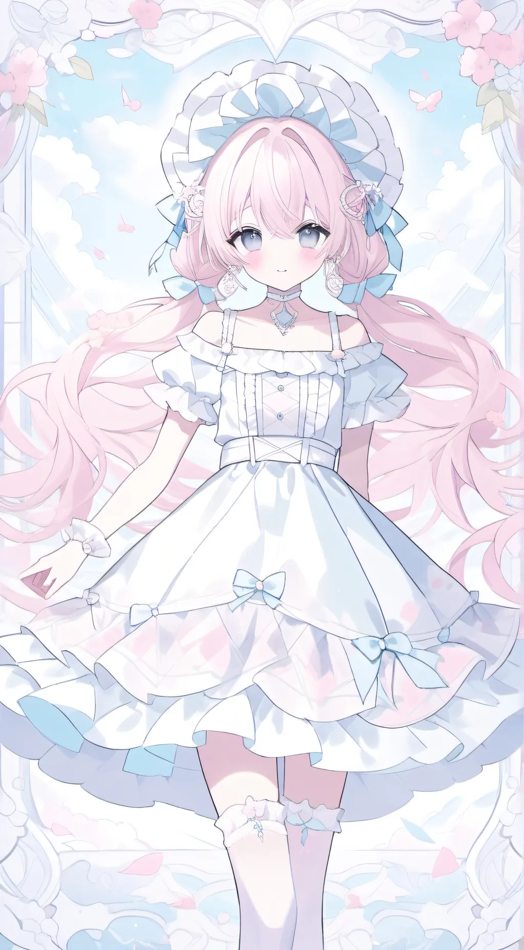 ai character: Snowy background