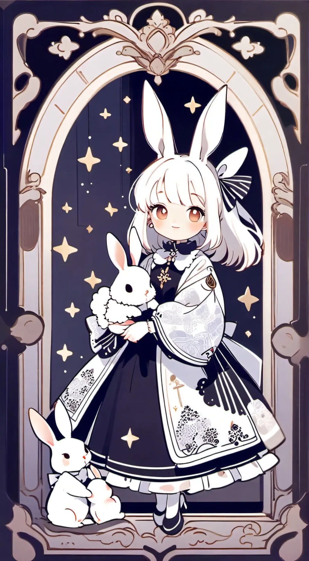 ai character: Lapin vaudou background