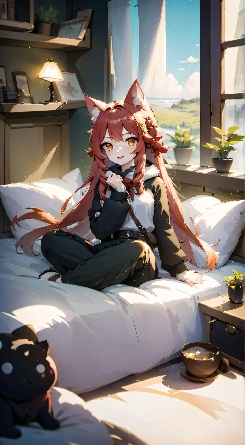 ai character: blooda background