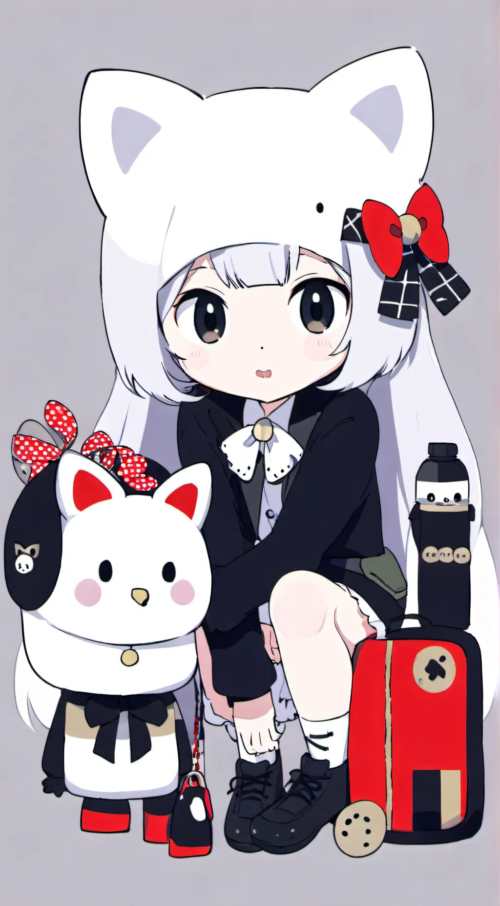 ai character: sanrio kuromi2 background
