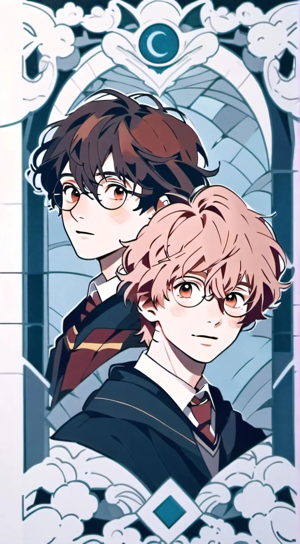 ai character: Ron and Harry background
