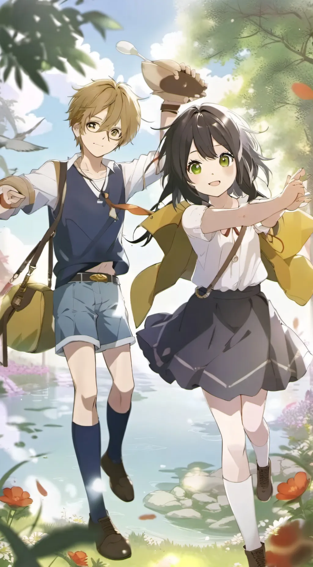 ai character: Aiden and Addison background